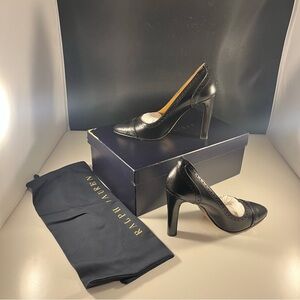 Ralph Lauren Purple Label Black Ainsley Calfskin Pumps- Size 37 B (US 6.5)- New
